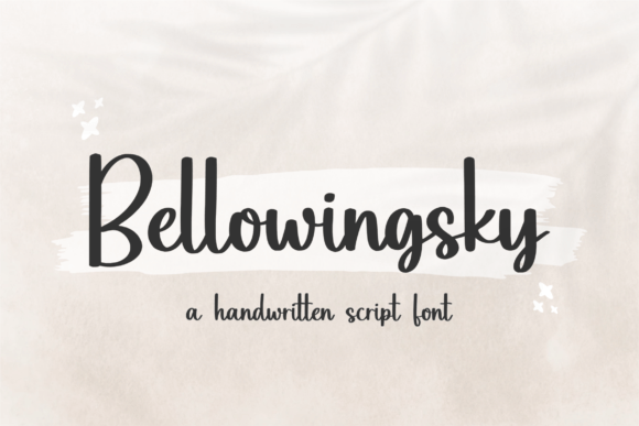 Bellowingsky: The Handwritten Font for Modern Brands