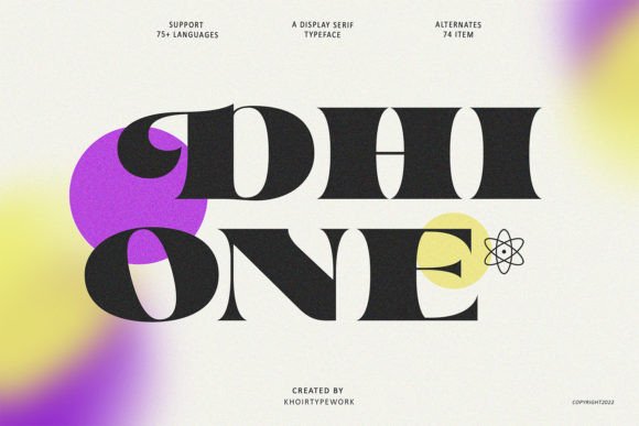 Dhione – A Bold Display Font for Modern Design