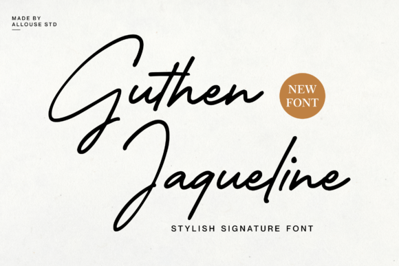Guthen Jaqueline — A Stylish Signature Font Worth Exploring