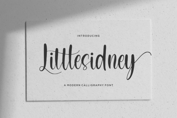 Littlesidney – A Modern Calligraphy Font That Speaks