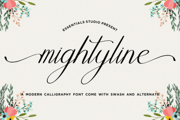 Mightyline: The Modern Calligraphy Font Worth Exploring