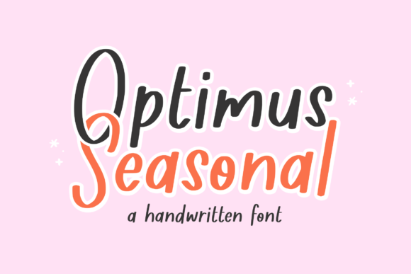 Optimus Seasonal: A Handwritten Font That Works
