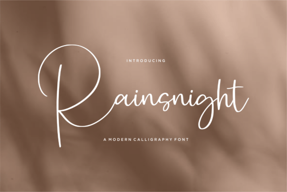Rainsnight – A Modern Calligraphy Font for Bold Designs