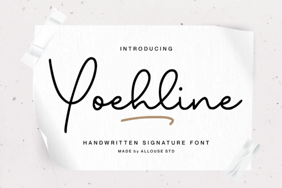 Yoehline — A Handwritten Signature Font Worth Exploring